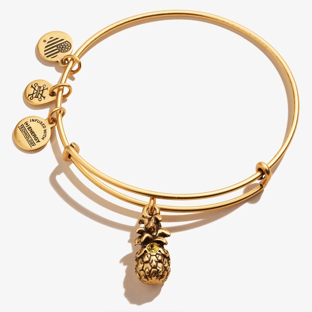 Alex and Ani Gold Pineapple Bracelet